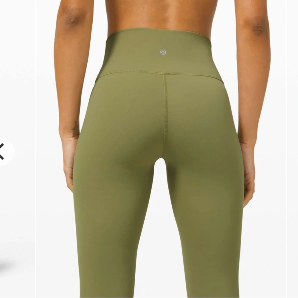 Lululemon Wunder Under High-Rise 28” Full-On Luxtreme Bronze Green Size 6 80